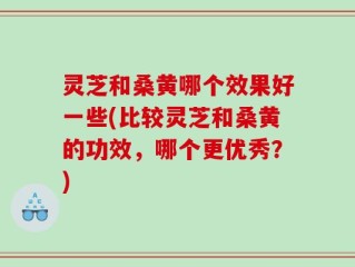 灵芝和桑黄哪个效果好一些(比较灵芝和桑黄的功效，哪个更优秀？)