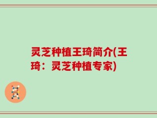 灵芝种植王琦简介(王琦：灵芝种植专家)
