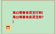 海口哪里有灵芝打粉(海口哪里有卖灵芝粉？)