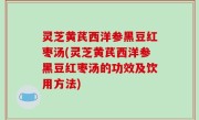 灵芝黄芪西洋参黑豆红枣汤(灵芝黄芪西洋参黑豆红枣汤的功效及饮用方法)