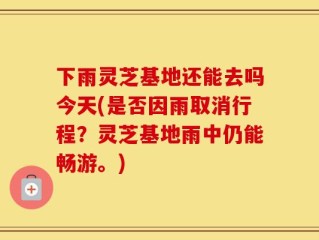下雨灵芝基地还能去吗今天(是否因雨取消行程？灵芝基地雨中仍能畅游。)