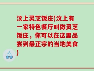 汶上灵芝饭庄(汶上有一家特色餐厅叫做灵芝饭庄，你可以在这里品尝到最正宗的当地美食)