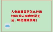 人参鹿茸灵芝怎么炖汤好喝(炖人参鹿茸灵芝汤，喝出健康美味)
