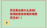 灵芝煮水用什么食材(如何配搭食材更好地煮灵芝水？)
