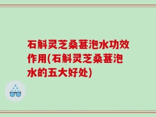 石斛灵芝桑葚泡水功效作用(石斛灵芝桑葚泡水的五大好处)