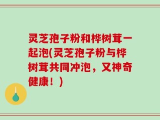 灵芝孢子粉和桦树茸一起泡(灵芝孢子粉与桦树茸共同冲泡，又神奇健康！)