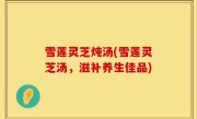 雪莲灵芝炖汤(雪莲灵芝汤，滋补养生佳品)