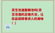 灵芝泡酒整颗泡吗(灵芝泡酒的正确方法，让你品尝醇香诱人的美味！)