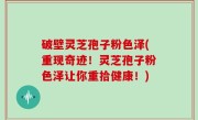 破壁灵芝孢子粉色泽(重现奇迹！灵芝孢子粉色泽让你重拾健康！)