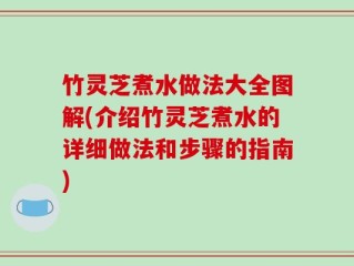 竹灵芝煮水做法大全图解(介绍竹灵芝煮水的详细做法和步骤的指南)