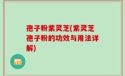 孢子粉紫灵芝(紫灵芝孢子粉的功效与用法详解)