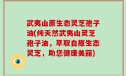 武夷山原生态灵芝孢子油(纯天然武夷山灵芝孢子油，萃取自原生态灵芝，助您健康美丽)