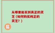 从哪里能买到真正的灵芝 (如何购买纯正的灵芝？)
