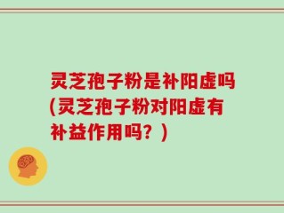 灵芝孢子粉是补阳虚吗(灵芝孢子粉对阳虚有补益作用吗？)