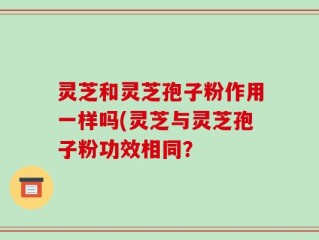 灵芝和灵芝孢子粉作用一样吗(灵芝与灵芝孢子粉功效相同？