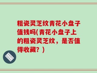 粗瓷灵芝纹青花小盘子值钱吗(青花小盘子上的粗瓷灵芝纹，是否值得收藏？)