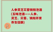 人参灵芝苁蓉锁阳泡酒(五味泡酒——人参、灵芝、苁蓉、锁阳开胃养生佳酿)