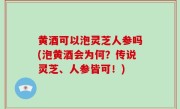 黄酒可以泡灵芝人参吗(泡黄酒会为何？传说灵芝、人参皆可！)