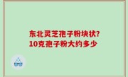 东北灵芝孢子粉块状？10克孢子粉大约多少