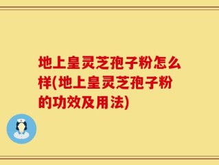 地上皇灵芝孢子粉怎么样(地上皇灵芝孢子粉的功效及用法)