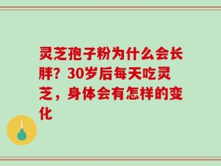 灵芝孢子粉为什么会长胖？30岁后每天吃灵芝，身体会有怎样的变化