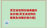 灵芝消泡剂价格表图片及价格(灵芝消泡剂价格表及详细价格介绍)