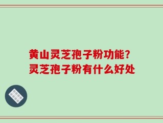 黄山灵芝孢子粉功能？灵芝孢子粉有什么好处