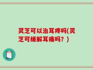 灵芝可以治耳疼吗(灵芝可缓解耳痛吗？)