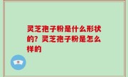 灵芝孢子粉是什么形状的？灵芝孢子粉是怎么样的
