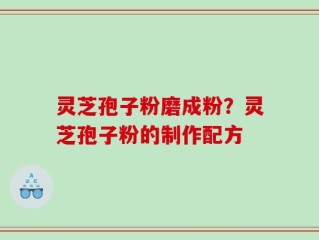 灵芝孢子粉磨成粉？灵芝孢子粉的制作配方