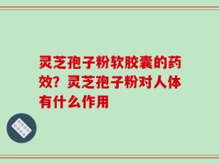 灵芝孢子粉软胶囊的药效？灵芝孢子粉对人体有什么作用