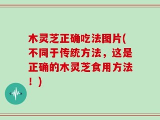 木灵芝正确吃法图片(不同于传统方法，这是正确的木灵芝食用方法！)