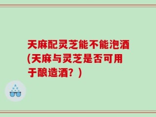天麻配灵芝能不能泡酒(天麻与灵芝是否可用于酿造酒？)
