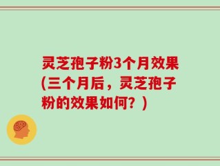 灵芝孢子粉3个月效果(三个月后，灵芝孢子粉的效果如何？)