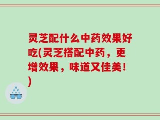 灵芝配什么中药效果好吃(灵芝搭配中药，更增效果，味道又佳美！)