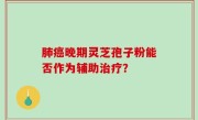 肺癌晚期灵芝孢子粉能否作为辅助治疗？