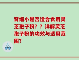 肾缩小是否适合食用灵芝孢子粉？？详解灵芝孢子粉的功效与适用范围？