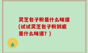 灵芝包子粉是什么味道(试试灵芝包子粉到底是什么味道？)