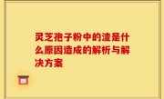 灵芝孢子粉中的渣是什么原因造成的解析与解决方案