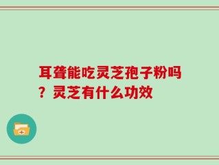 耳聋能吃灵芝孢子粉吗？灵芝有什么功效