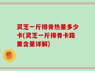 灵芝一斤排骨热量多少卡(灵芝一斤排骨卡路里含量详解)