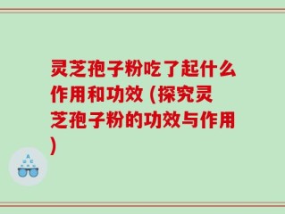 灵芝孢子粉吃了起什么作用和功效 (探究灵芝孢子粉的功效与作用)