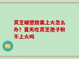 灵芝破壁胶囊上火怎么办？夏天吃灵芝孢子粉不上火吗