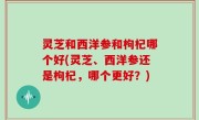 灵芝和西洋参和枸杞哪个好(灵芝、西洋参还是枸杞，哪个更好？)