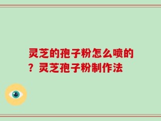 灵芝的孢子粉怎么喷的？灵芝孢子粉制作法