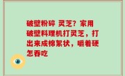 破壁粉碎 灵芝？家用破壁料理机打灵芝，打出来成棉絮状，嚼着硬怎吞吃