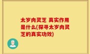 太岁肉灵芝 真实作用是什么(探寻太岁肉灵芝的真实功效)