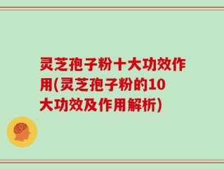 灵芝孢子粉十大功效作用(灵芝孢子粉的10大功效及作用解析)