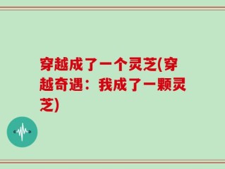 穿越成了一个灵芝(穿越奇遇：我成了一颗灵芝)