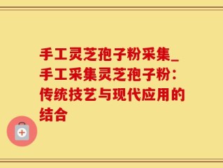 手工灵芝孢子粉采集_手工采集灵芝孢子粉：传统技艺与现代应用的结合